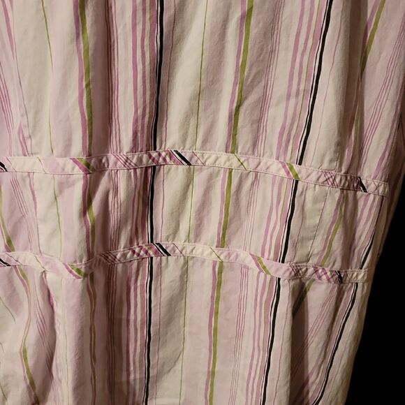 Lane Bryant Button Down Striped Tie front Blouse Size 26/28 - Picture 7 of 7